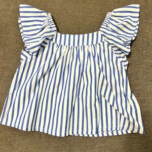 NWT Gap Nautical Flutter Sleeve Blouse